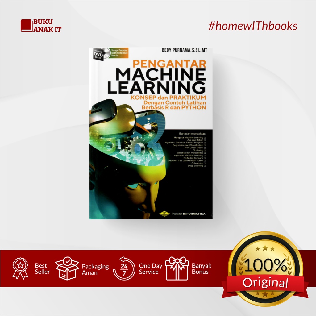 Jual BUKU PENGANTAR MACHINE LEARNING KONSEP DAN PRAKTIKUM DENGAN CONTOH ...