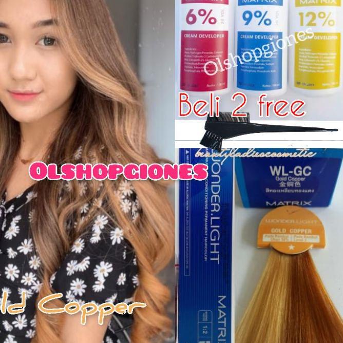 Jual CAT Matrix Wonderlight Gold Copper WL-GC + oxydant campuran cat ...