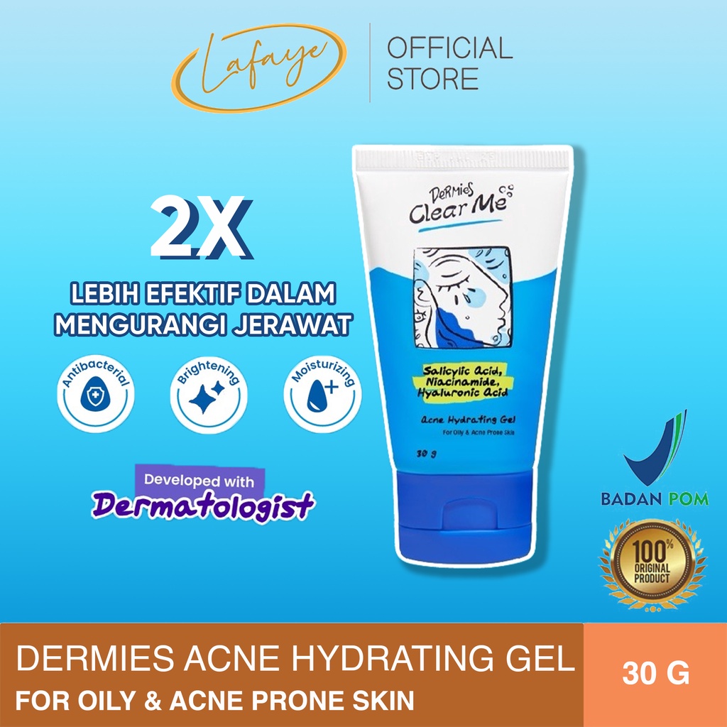 Jual Dermies Clear Me Moisturizer Acne Hydrating Gel for Oily & Acne