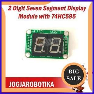 Jual onderdil Seven Segment Display Module with 74HC595 2 Digit 1F3BZ3 ...