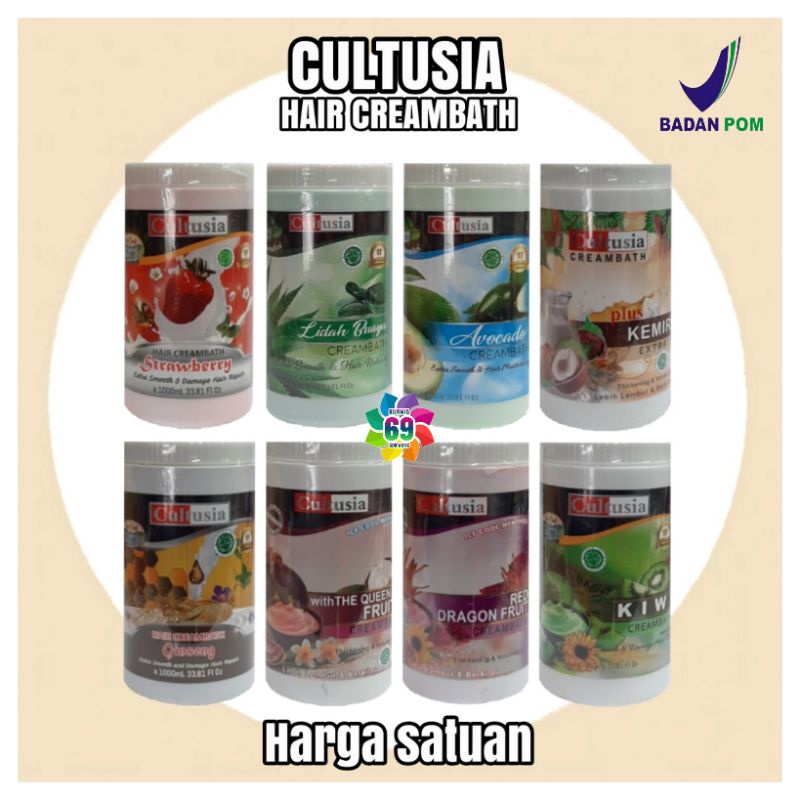 Jual Cultusia Creambath 1000ml All Varian Bpom Satuan Shopee Indonesia 