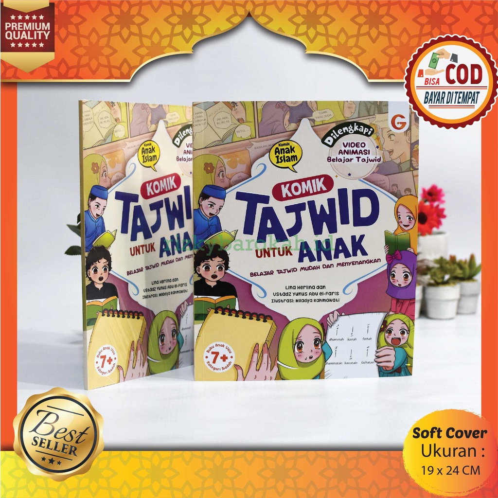 Jual Buku Anak Muslim Komik Tajwid Untuk Anak Dilengkapi Video Animasi ...