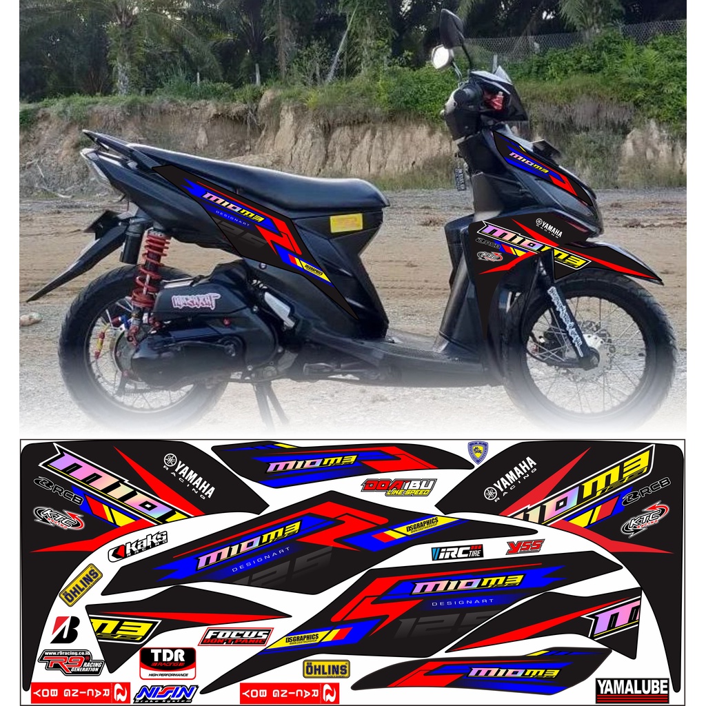 Jual STRIPING VARIASI MIO MIO M3/MIO Z CONCEPT RACING WARNA VARIAN ...