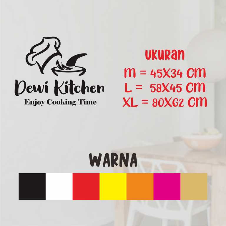 Jual PROMO WALL STICKER QUOTE MOTIVASI MOM'S KITCHEN BISA CUSTOME NAMA ...