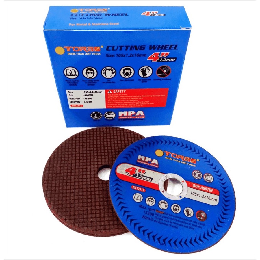 Jual Batu Gerinda Potong Besi Mata Gerinda Cutting Wheel 4 inch Tora ...