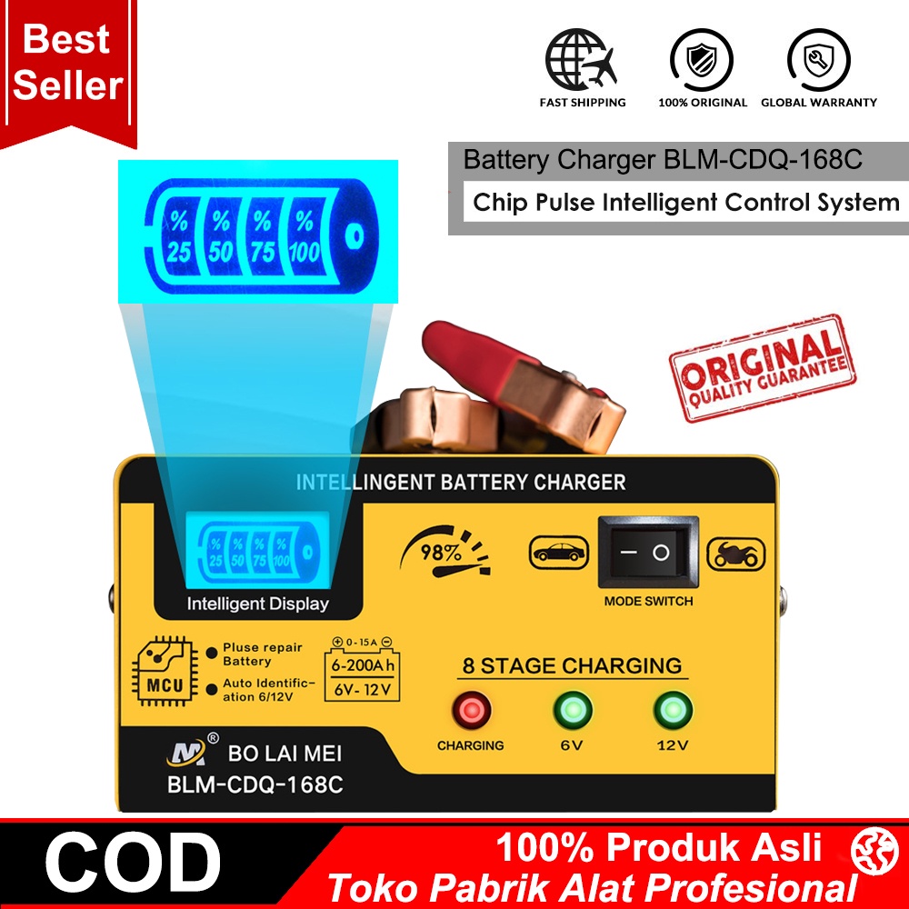 Jual Charger Aki Mobil Dan Motor Otomatis Cas Accu Kering Dan Basah