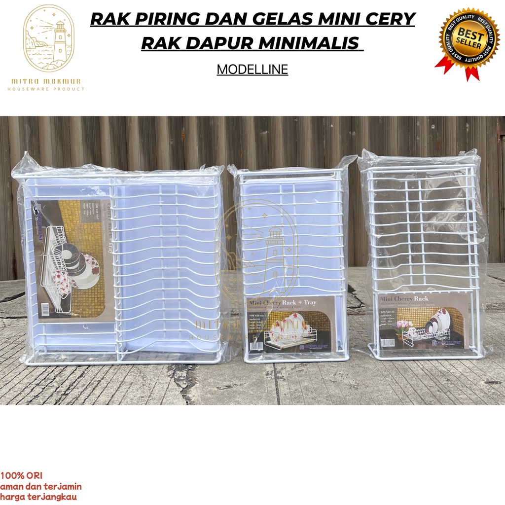 Jual SALE!! RAK PIRING GELAS MINI POLOS DAN NAMPAN / MINI RACK CHERRY ...