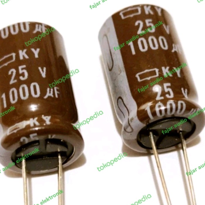 Lotto 10 Condensatori Nippon Chemi-Con KY 1000uF 35V 105°C - Radiali - Foto 1