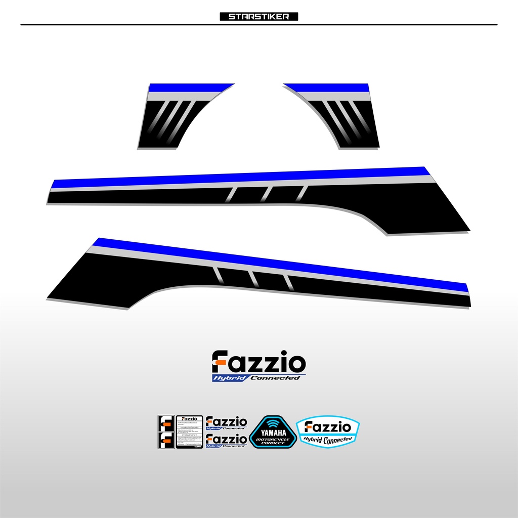 Jual FZ3 / STRIPING / STICKER FAZZIO / STIKER LIST SIMPLE POLOS / GARIS ...