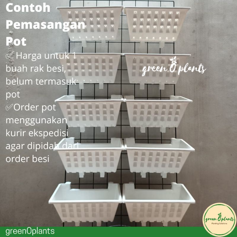 Jual Rak Besi Tanaman Dinding Vertikal Vertical Garden 95cm × 45cm ...