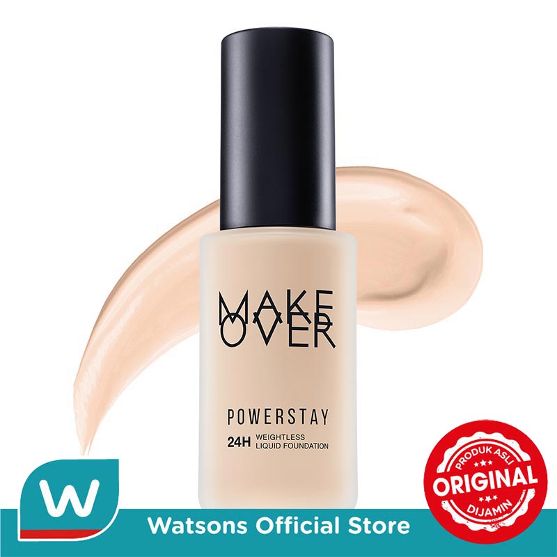 Jual MAKE OVER Powerstay Weightless Liquid Foundation N10 Marble ...