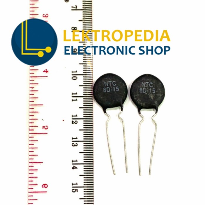 Lot De 10 Thermistances NTC8D-15 8Ω 5A 15mm - Pour Limitation Du Courant De Démarrage - Neuf