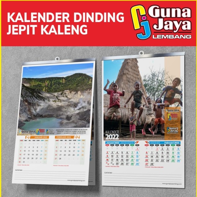 Jual Cetak Kalender Dinding Jepit Kaleng Digital Print / Custom ...