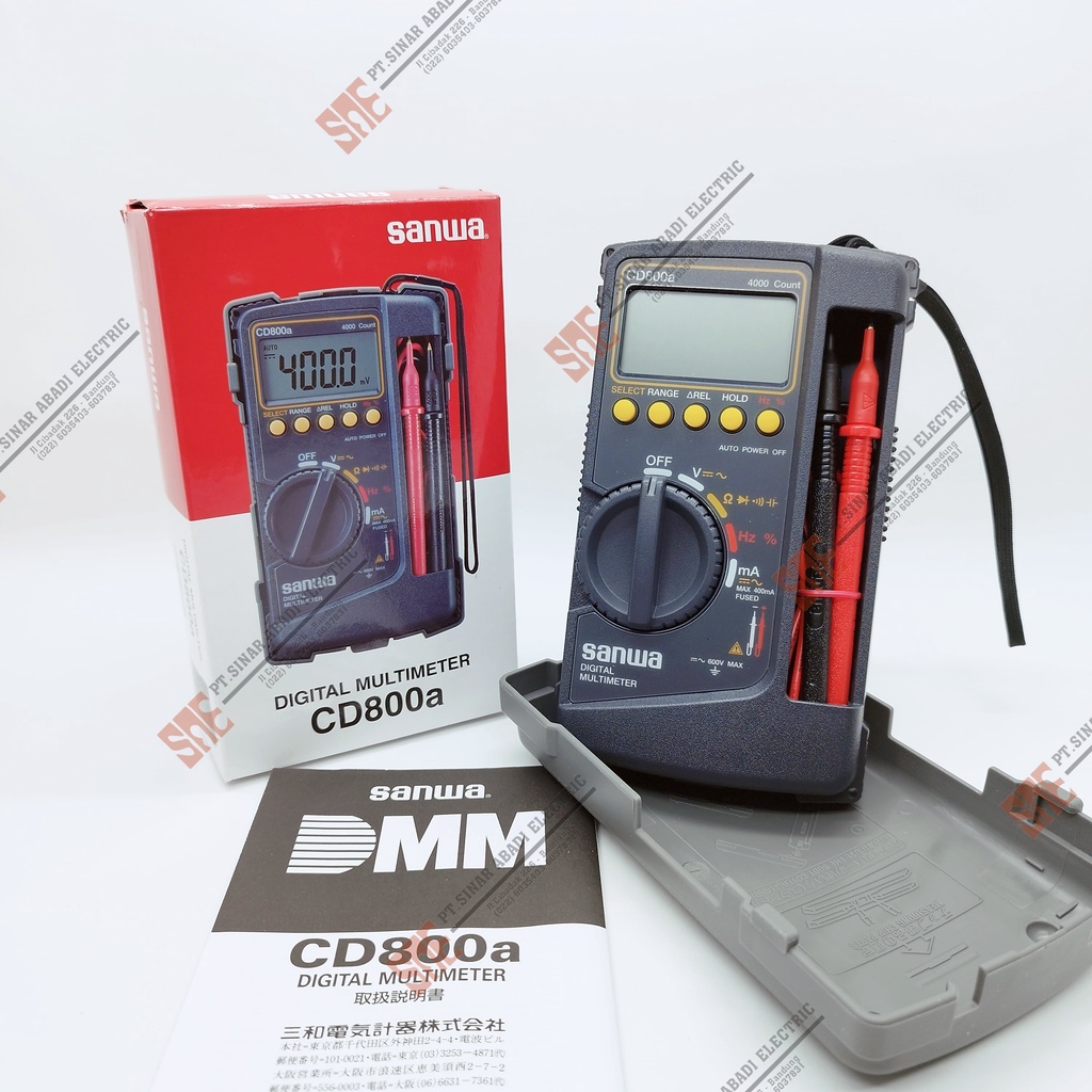 Jual Multitester Digital Multimeter Sanwa CD800a Shopee Indonesia