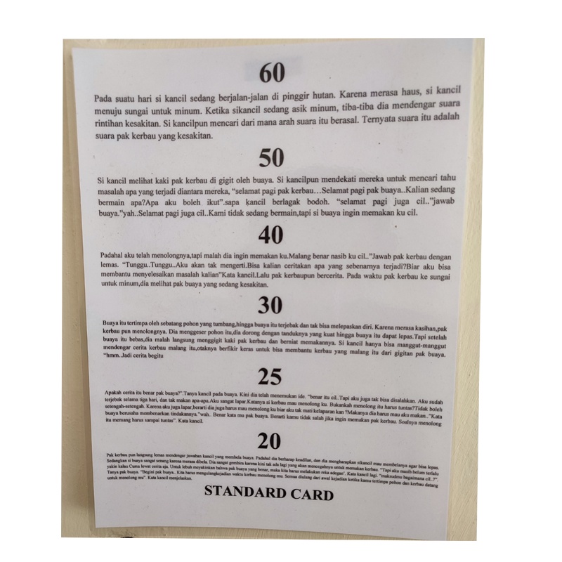 Jual Kartu Jaeger, Reading Card, Jaeger Card (SUDAH DI LAMINATING