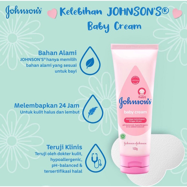 Jual JOHNSON'S BABY Cream rash Diapers 50 gr Shopee Indonesia