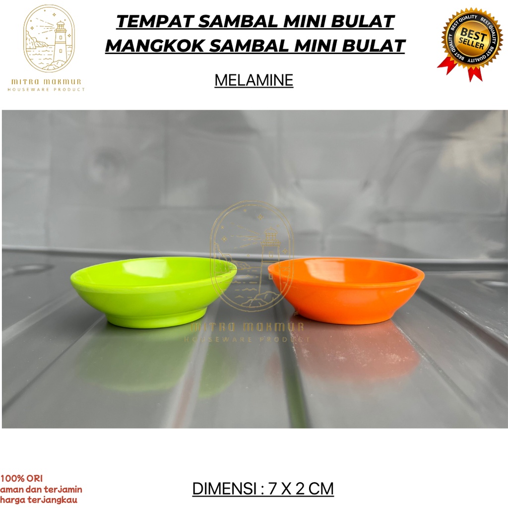 Jual New Tempat Sambal Mini Kotak Dan Bulat Wadah Sambal Saos Kecap Mangkok Sambal Melamin 1211