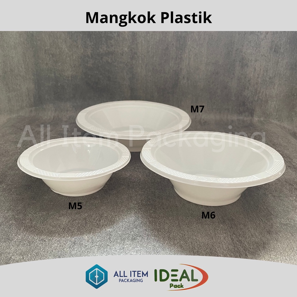 Jual Mangkok Plastik M5 Ideal Mangkok Makan Plastik Kecil Uk 5 50