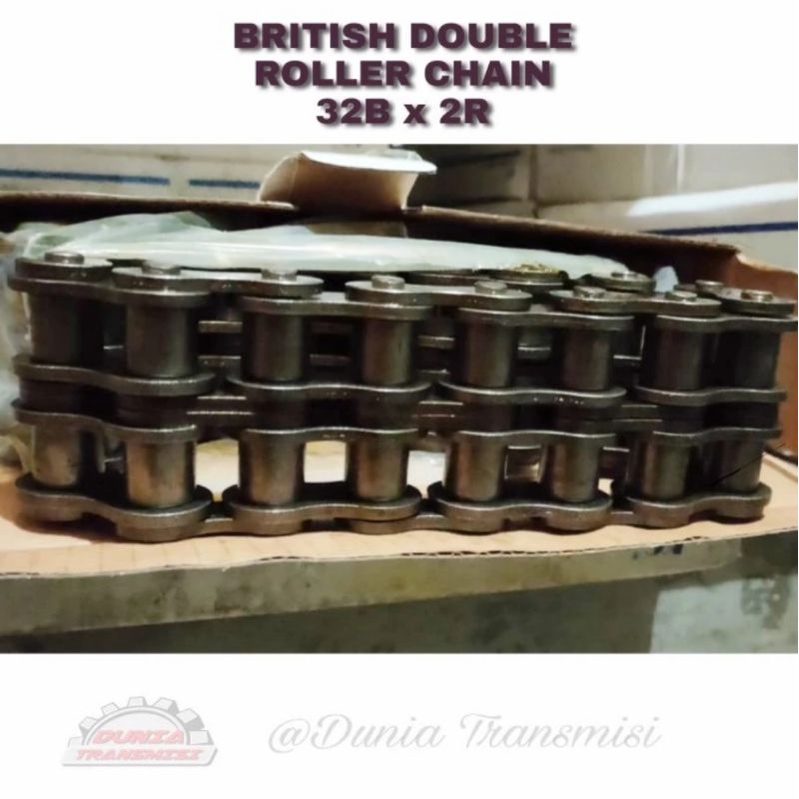 Jual British Roller Chain 32B Double Roller Chain 32Bx2R Duplex Chain ...
