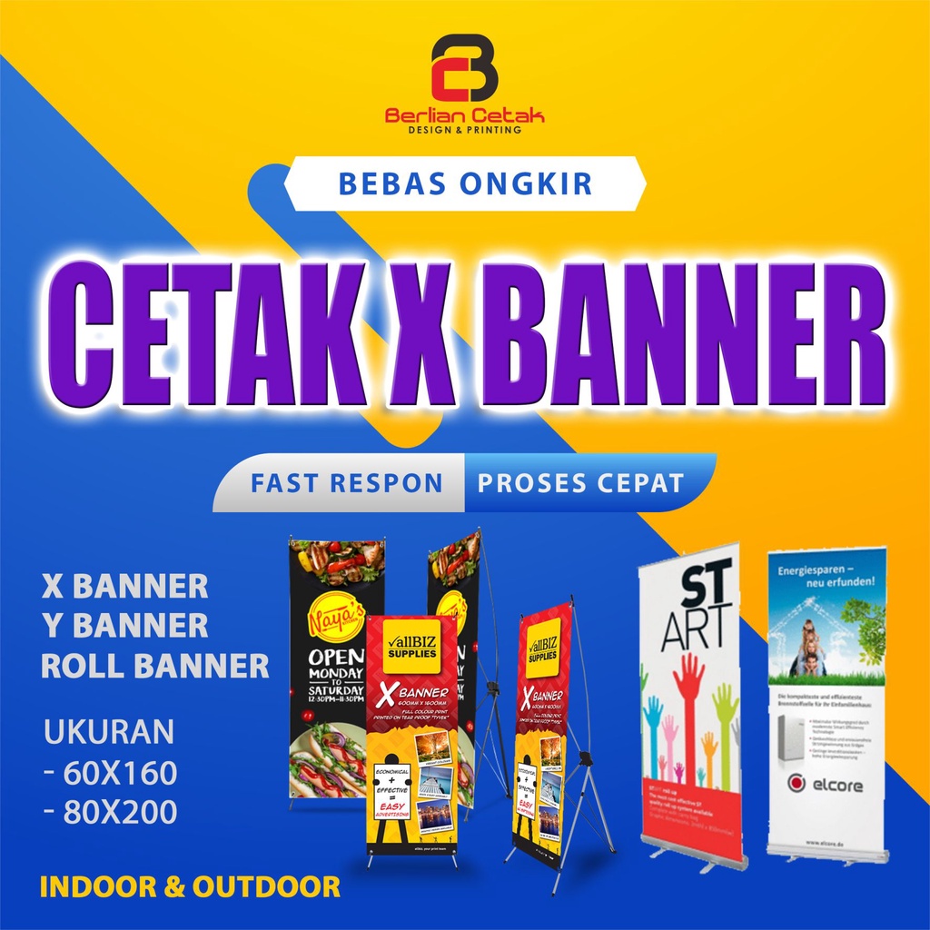 Jual CETAK X BANNER/Y BANNER/ROLL UP BEKASI | Shopee Indonesia