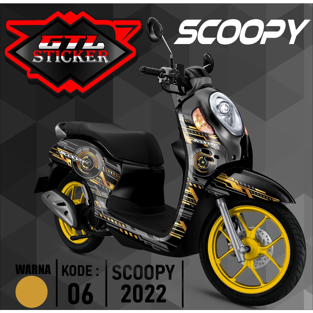 Jual Sticker Decal Full Body Motor ScOopy New Fi 2021-2023 Dekal ...
