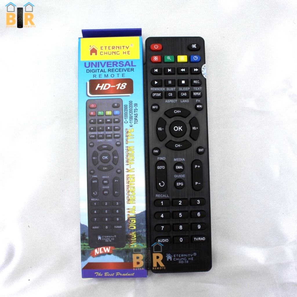 Jual Remot / Remote Digital Receiver Parabola MULTI Bromo C2000 New