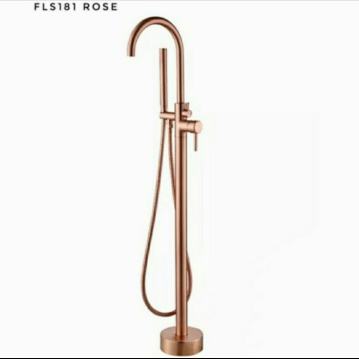 Jual Keran Bathtub Standing Model Toto Warna Rose Gold Kran Standing