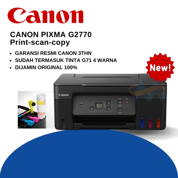 Jual Printer Canon Pixma G2770 Ink Tank All In One Shopee Indonesia 3348