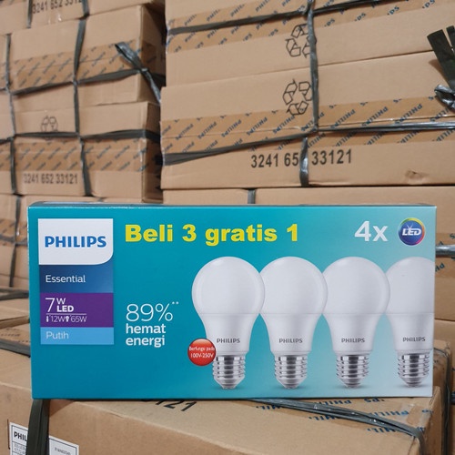 Jual PHILIPS LED ESSENTIAL PAKET 5W 7W 9W 11W PUTIH ( 5 7 9 11 ...