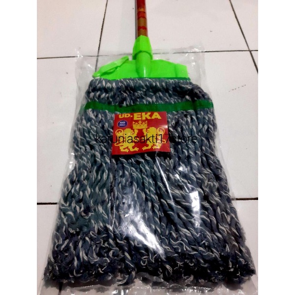 Jual Pel Lantai Rumah Sumbu Murah Serbaguna Gagang Kayu Cod Sumbu Bisa Refill Gagang Sumbu Pel