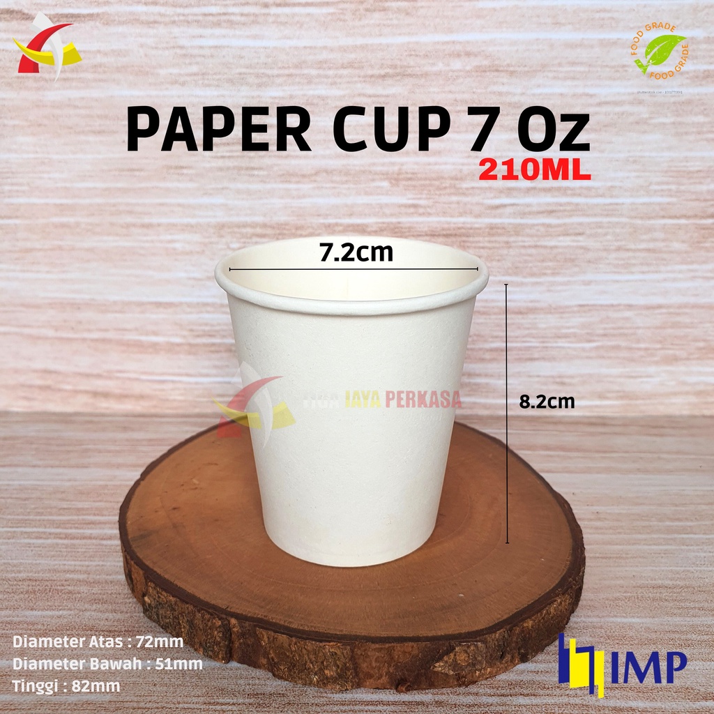 Jual Paper Cup Gelas Kertas 7 Oz Papercup 210ml Papercup Jagung Gelas ...