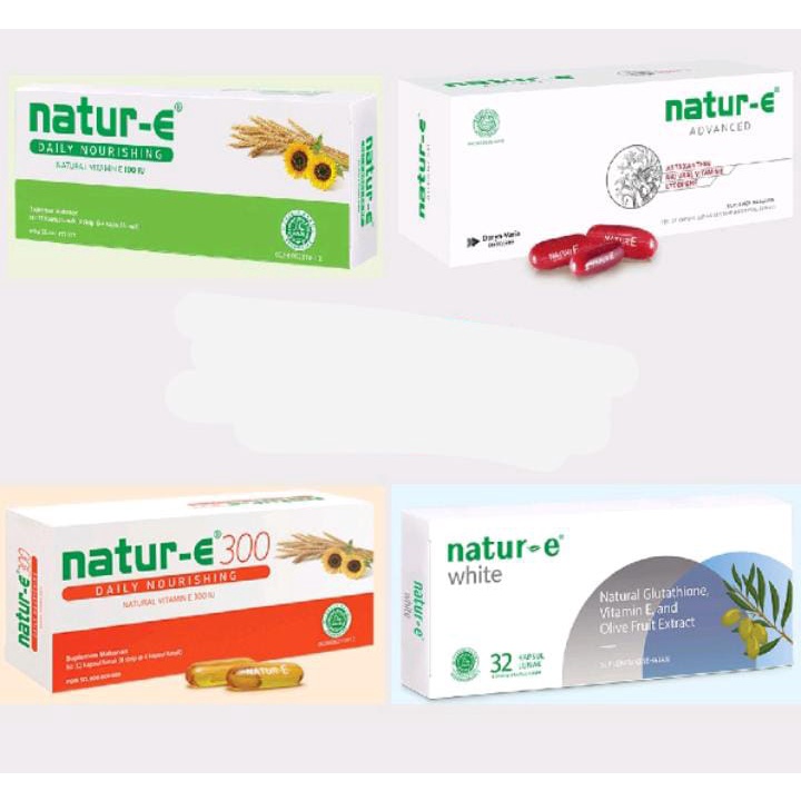 Jual Natur-e Kapsul / Vitamin Natur e White / 100 IU /300 IU / Advance ...