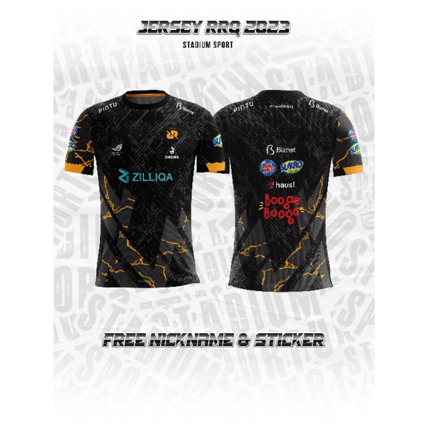 Jual JERSEY KAOS GAMING RRQ ESPORT TERBARU 2023 GRATIS NICKNAME DAN ...