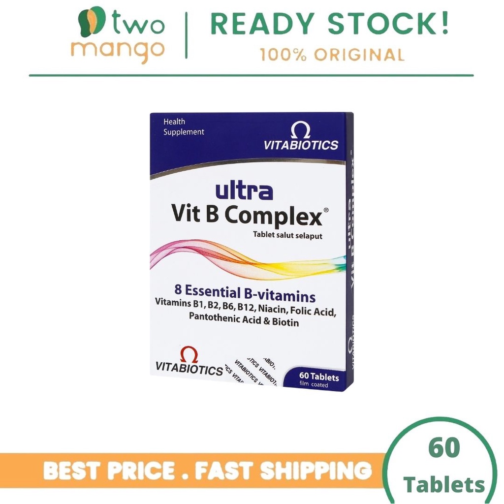 Jual VITABIOTICS ULTRA VITAMIN B COMPLEX 1 BOX ISI 60 UNTUK MEMELIHARA KESEHATAN TUBUH Shopee