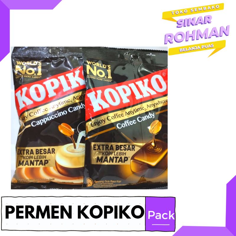 Jual PERMEN KOPIKO KEMBANG GULA RASA KOPI KEMASAN PACK | Shopee Indonesia