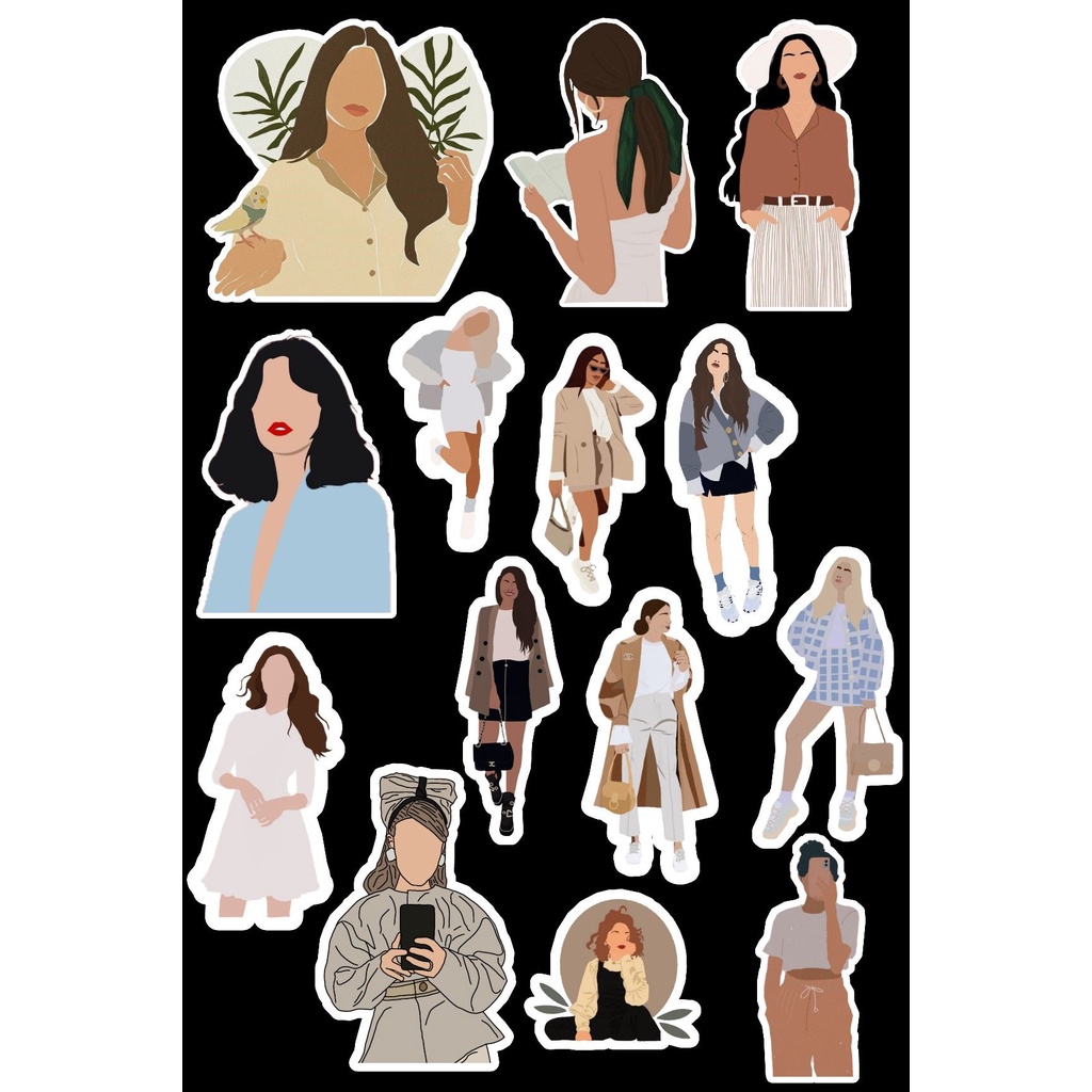 Jual Sticker aesthetic boy girl couple | Shopee Indonesia