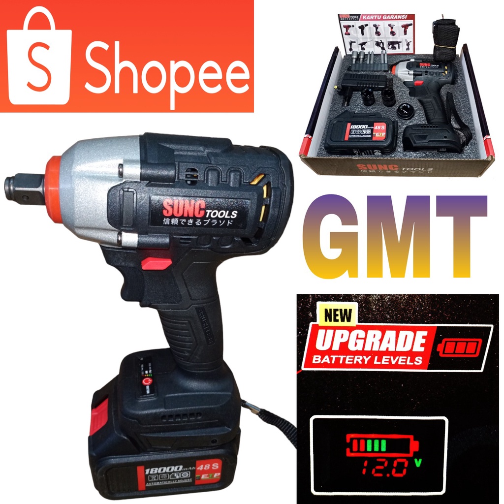 Jual Sunc Tools S Pembuka Baut Cordless Impact Wrench V Brushless Sunc Tools S New Upgrade