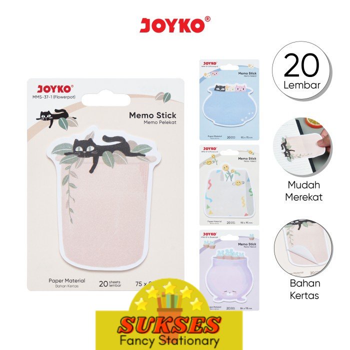 Jual Memo Stick Memo Tempel Sticky Note Kertas Joyko Mms Flowerpot