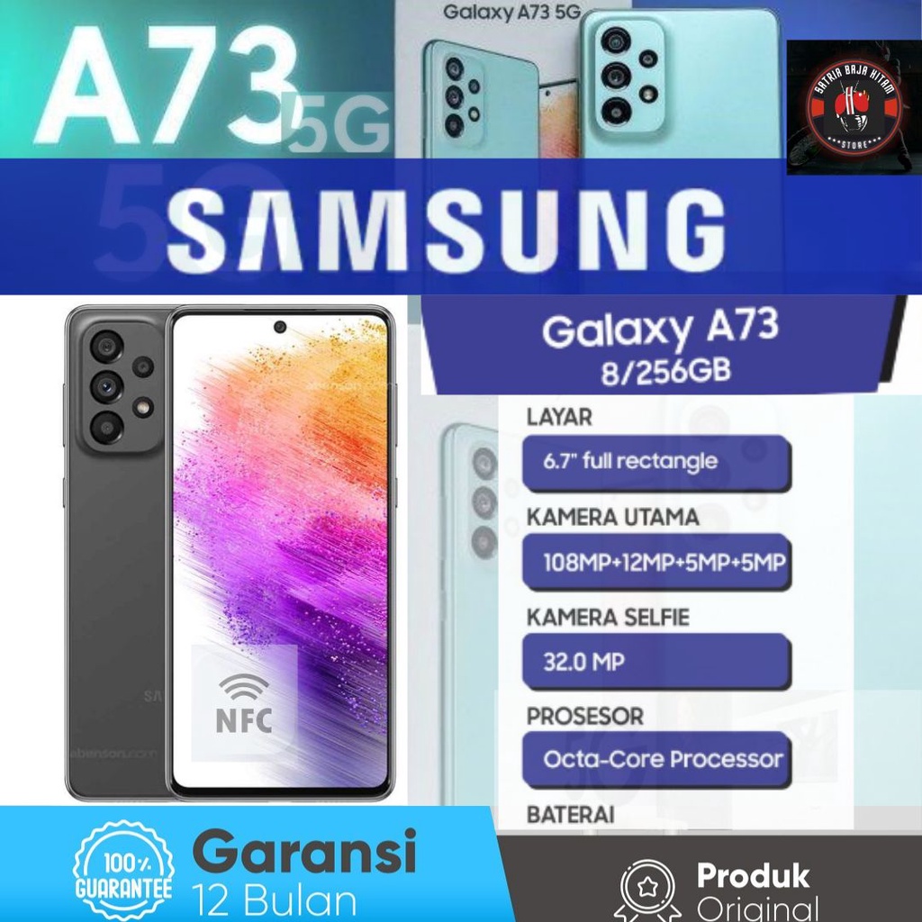 Jual Samsung Galaxy A73 5g Ram 8gb Rom 256gb Nfc Garansi Resmi