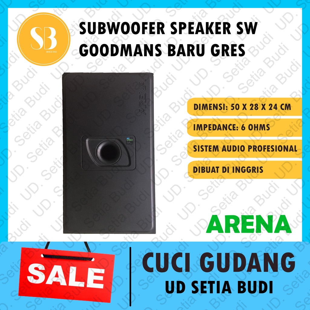 Jual Subwoofer Speaker Gantung Goodmans Arena SW Made in England Baru ...