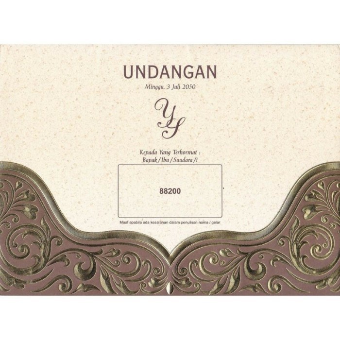 Jual Cetak Undangan Erba 88200 | Shopee Indonesia