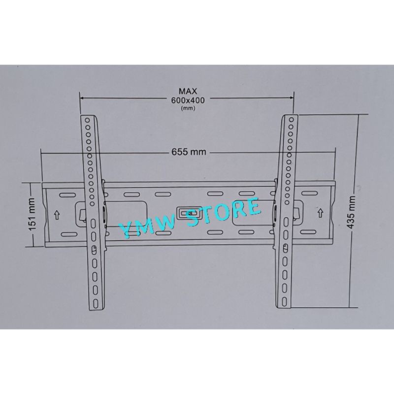 Jual LOOKTECH - 75T / 75 T Wall Bracket TV LCD / LED 42 inch - 75 inch ...