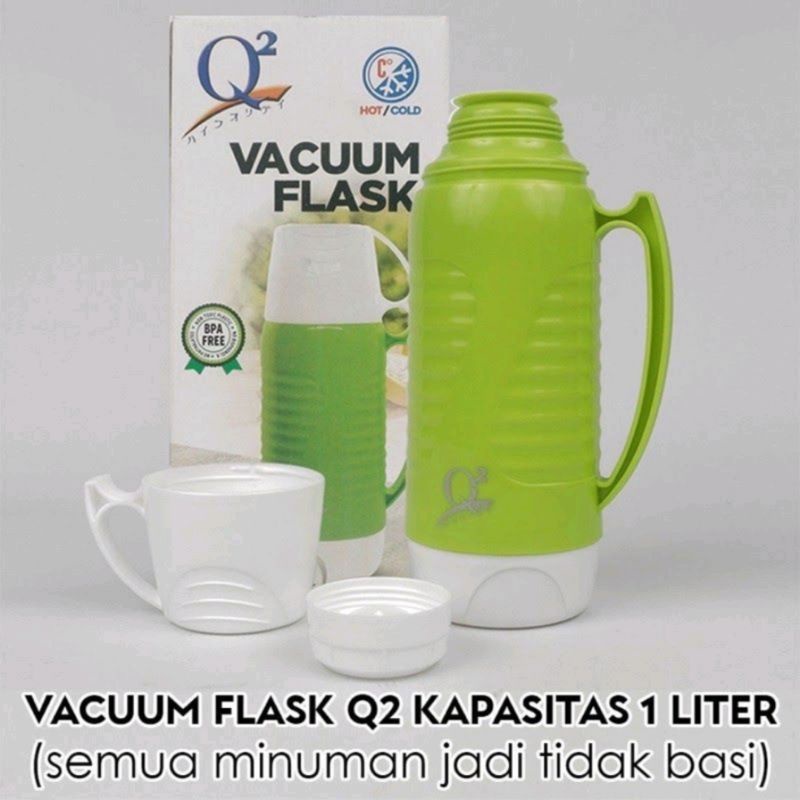 Jual Termos Q2 ukuran 1 liter Thermos panas dingin Vacuum Flask Q2 8100 Shopee Indonesia