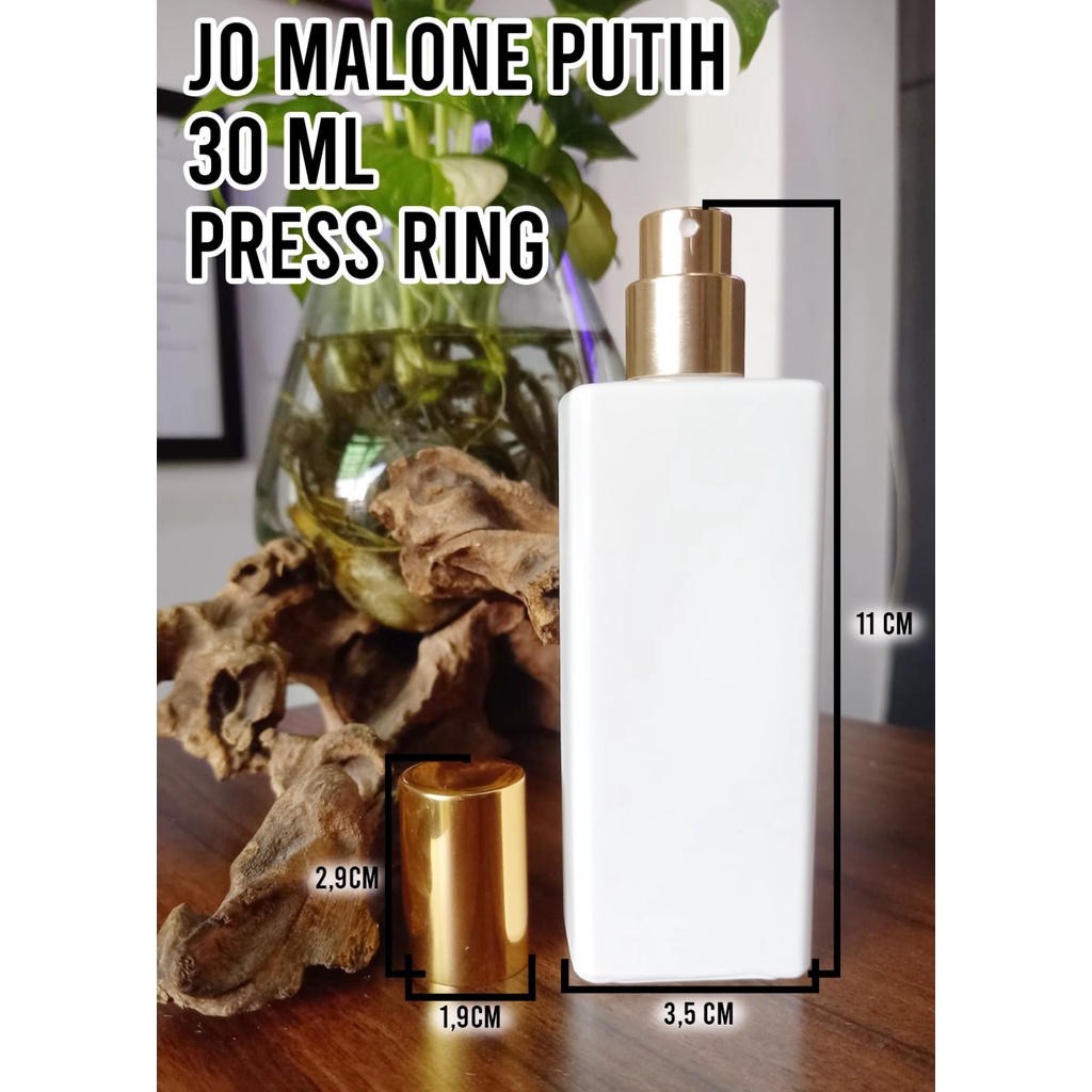 Jual Botol Jo Malone Press Ring 30ml/Hitam/bening/putih/Terlaris