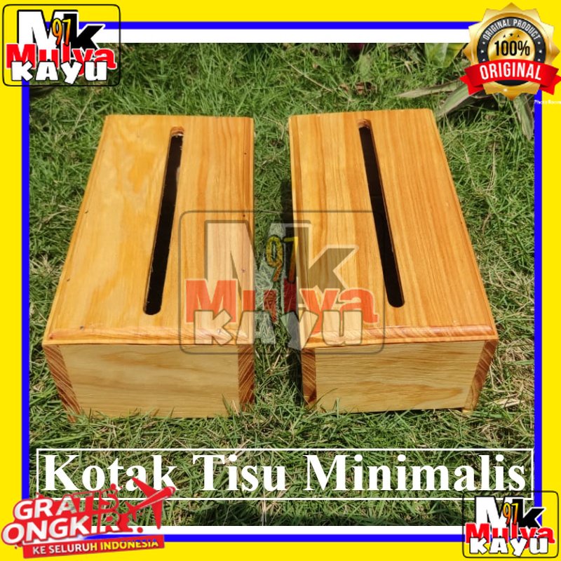 Jual Kotak Tisu Kayu Tissue Box Minimalis Multifungsi Shopee Indonesia