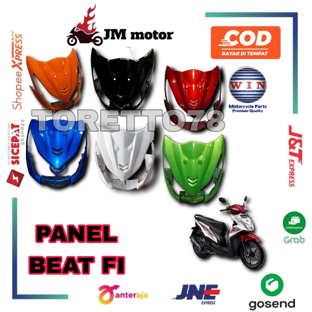 Jual Tameng Dasi Panel Cover Body Bodi Depan Honda Beat Fi Merk Win