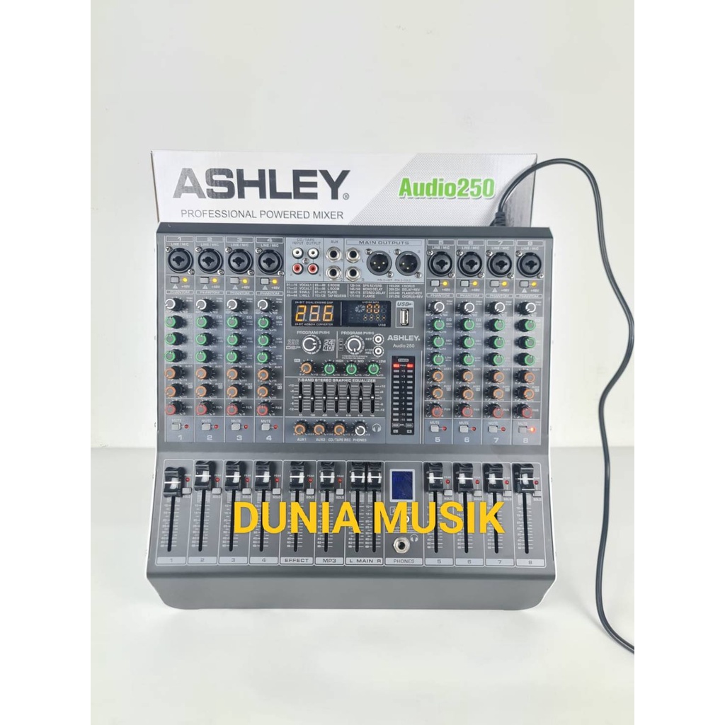 Jual POWER MIXER ASHLEY AUDIO 250 AUDIO250 8 CHANNEL ORIGINAL Shopee