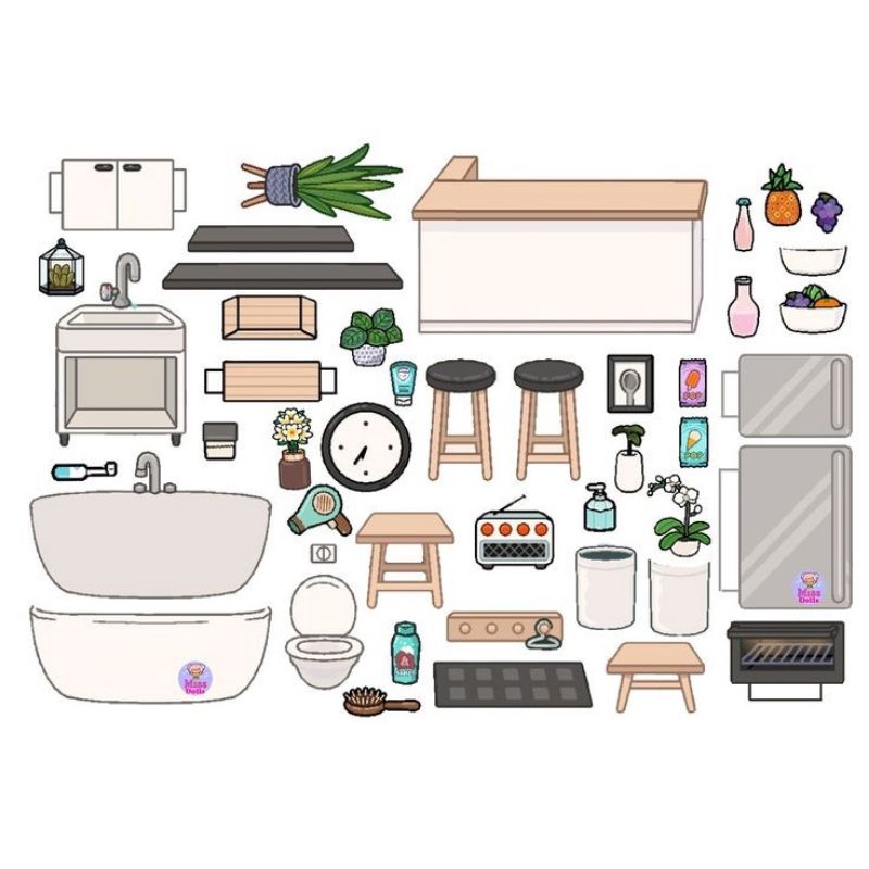 Jual PERLENGKAPAN KAMAR TIDUR TOCA BOCA SANGAT TEBAL ART KARTON 260GSM ...