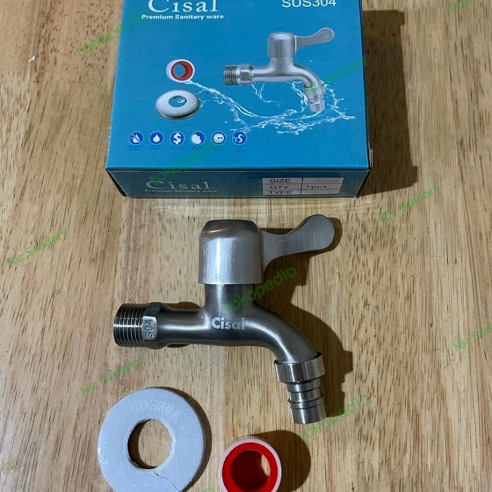 Jual Kran Keran Air Tembok Engkol Taman Stainless Steel Sus 304 Murah Cisal Shopee Indonesia 5968