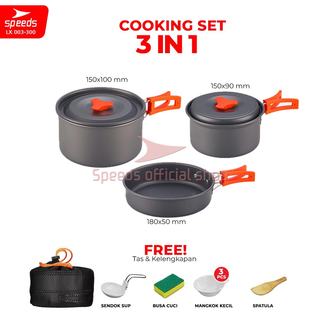 Jual SPEEDS Alat Masak Set Camping Mini Kemah Rekreasi Paket Cooking